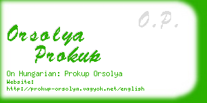 orsolya prokup business card